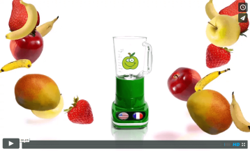 Exemple de film 3D d’animation pour la publicité avec animation de produits de consommation
