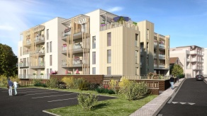 Illustration 3D de projet immobilier