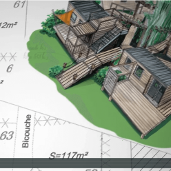 Film d’animation 3D institutionnel pour la promotion des terrains aménagés avec des habitations de loisirs